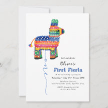 Invitación a la Piñata del primer cumpleaños de Fi
