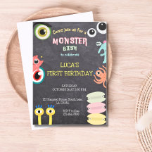 Invitación a la pizarra de cumpleaños