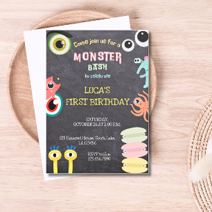 Invitación a la pizarra de cumpleaños