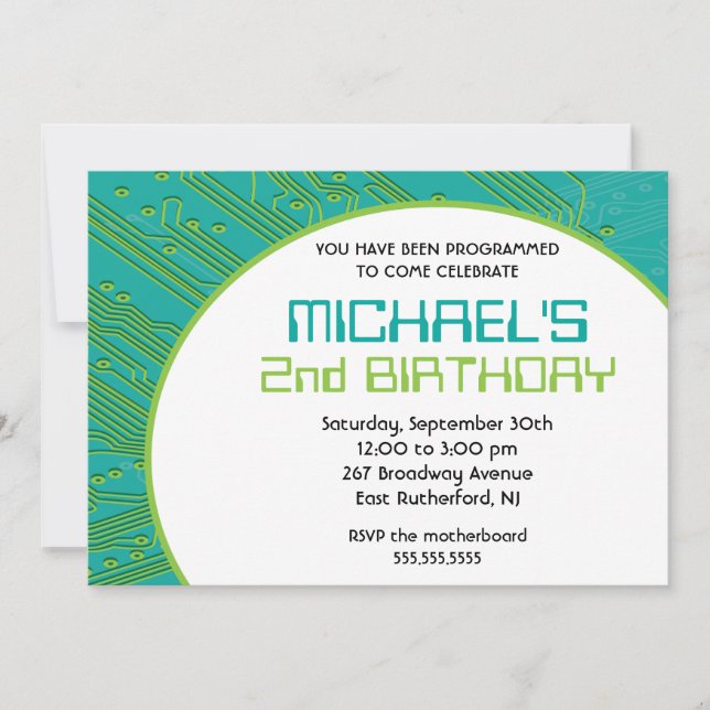 Invitación a la placa del circuito (Anverso)