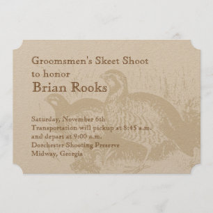 Invitación a la plantación de codorniz dorada