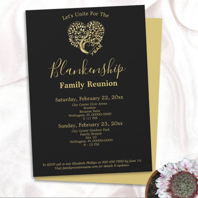 Invitación a la plantilla de reunión de la familia (Subido por el creador)