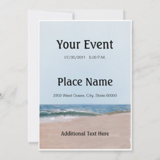 Invitación a la playa de Ocean Shore