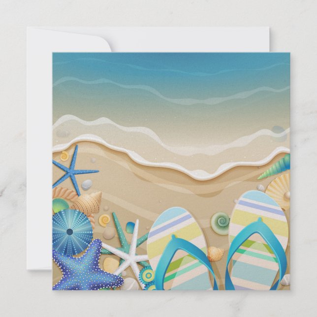 Invitación a la playa de Paradise (Anverso)