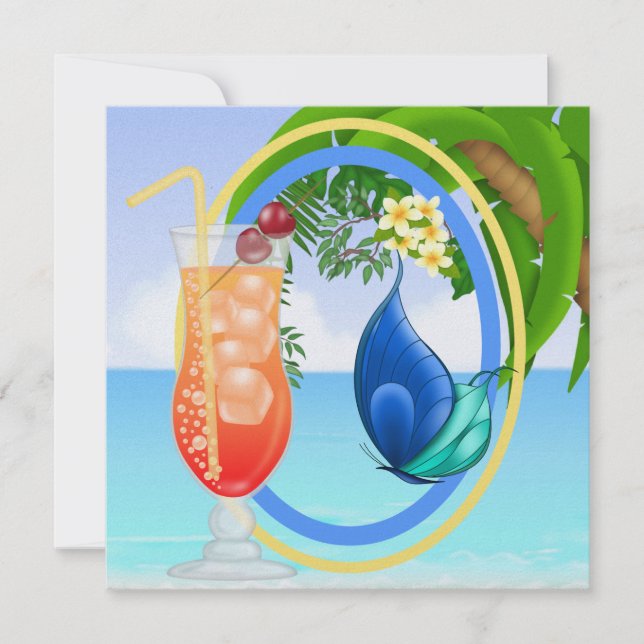 Invitación a la playa de Paradise (Anverso)