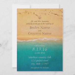 Invitación a la playa de Serene y al océano azul
