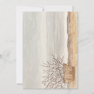 invitación a la playa nublada