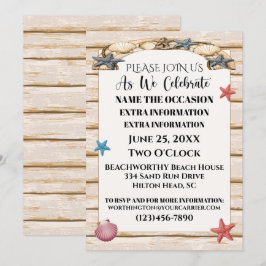 Invitación a la Playa para Todas las Ocasiones Ver