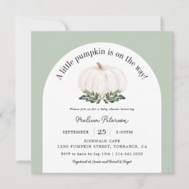 Invitación a la plaza Baby Shower Square de la Cal