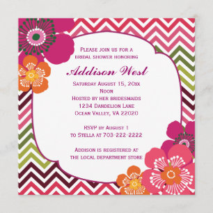 Invitación a la plaza Chevron Hibiscus
