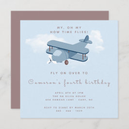 Invitación a la plaza de cumpleaños de un niño pil