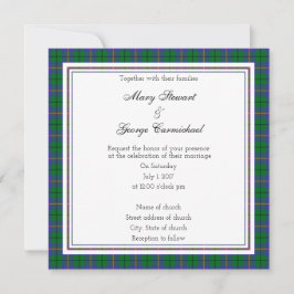 Invitación a la Plaza del Boda Carmichael Scottish