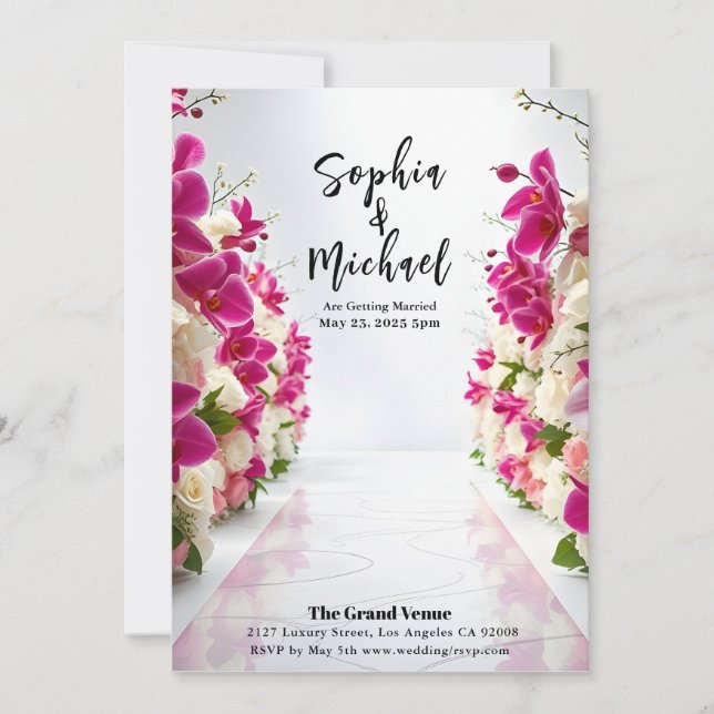 Invitación a la portada de la revista de fondo bod (Anverso)