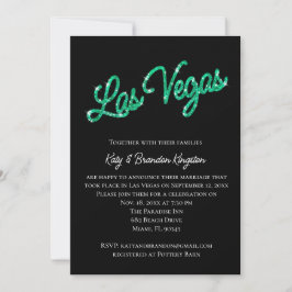 Invitación a la posboda de Emerald Las Vegas