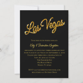 Invitación a la posboda de Gold Las Vegas