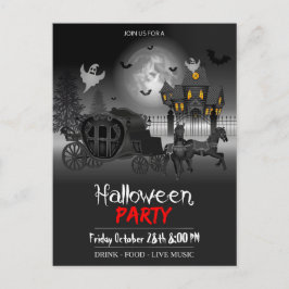 Invitación a la postales de la fiesta de Halloween