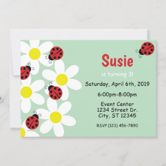 Invitación a la primavera de Ladybug