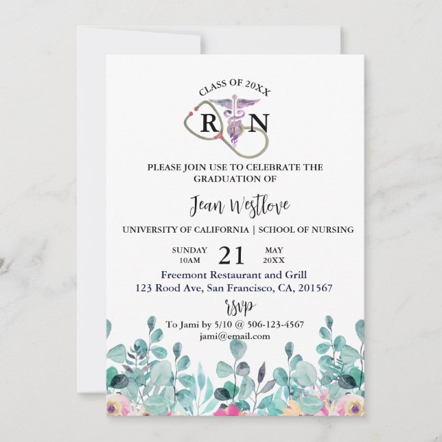 Invitación a la primavera floral de la escuela de  (Anverso)