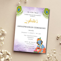Invitación a la Primera Ceremonia de Arroz de Anna