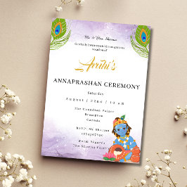 Invitación a la Primera Ceremonia de Arroz de Anna