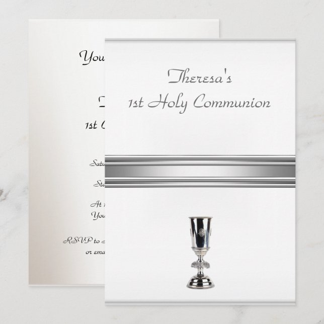 Invitación a la Primera Comunión (Anverso / Reverso)