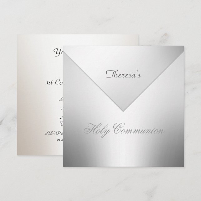 Invitación a la Primera Comunión (Anverso / Reverso)