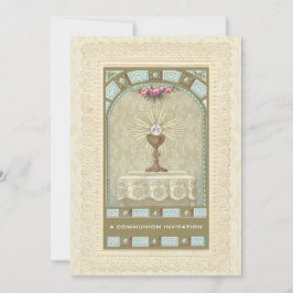 Invitación a la Primera Comunión Católica