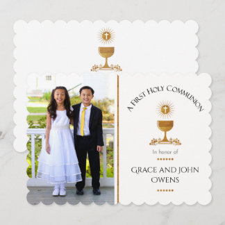 Invitación a la primera comunión de Chalis y Fotog