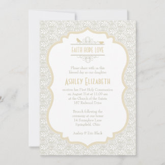 Invitación a la Primera Comunión de la Casa Blanca