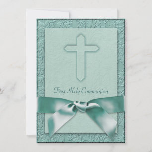 Invitación a la Primera Comunión de las niñas Teal