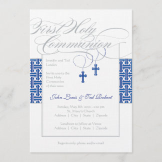Invitación a la primera comunión de los gemelos