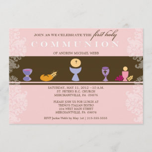 Invitación a la Primera Comunión del Chica
