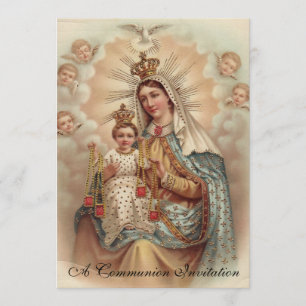 Invitación a la Primera Comunión del Monte Carmel