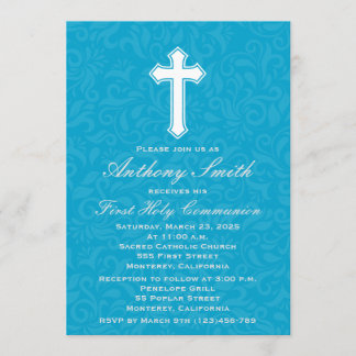 Invitación a la primera comunión del niño con la c