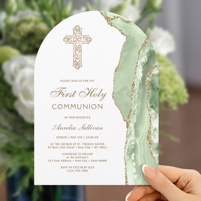 Invitación a la Primera Comunión en Ágata Verde Sa (Subido por el creador)