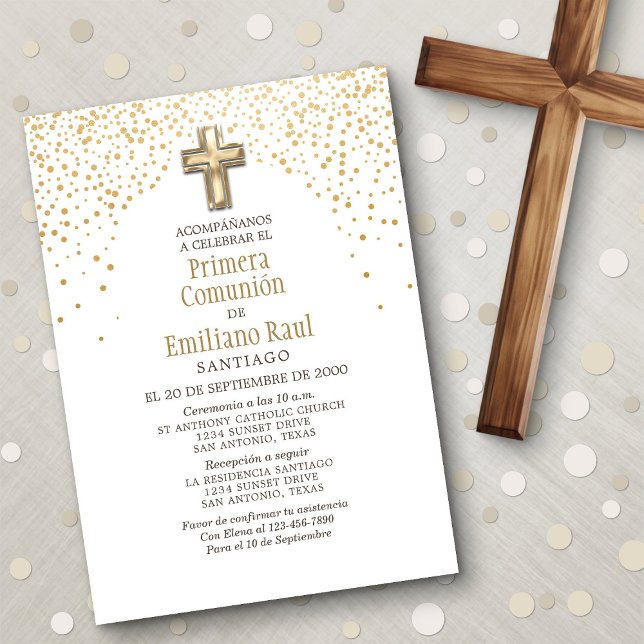 Invitación a la Primera Comunión Española (Subido por el creador)