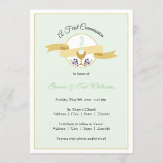 Invitación a la Primera Comunión - Gemelos