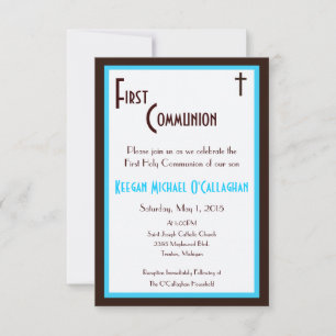 Invitación a la Primera Comunión - Niño
