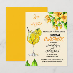 Invitación a la primera ducha nupcial de amor