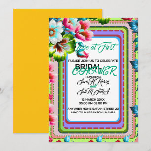 Invitación a la primera ducha nupcial de amor