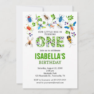 Invitación a la Primera Fiesta de Cumpleaños de Bu