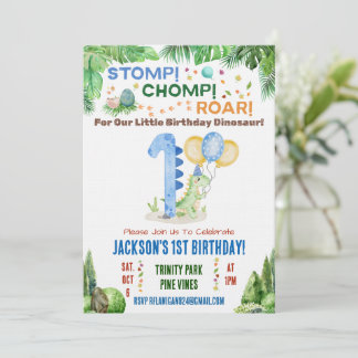 Invitación a la Primera Fiesta de Cumpleaños de Di
