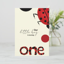 Invitación a la primera fiesta de cumpleaños de Li