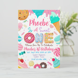 Invitación a la Primera Fiesta de Cumpleaños de Mi