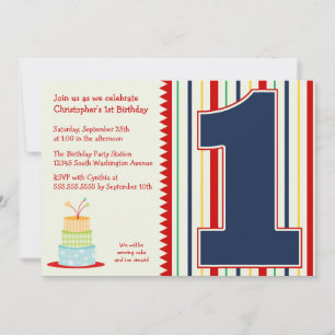 Invitación a la primera fiesta de cumpleaños de un