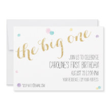 Invitación a la Primera Jornada de Cumpleaños Girl