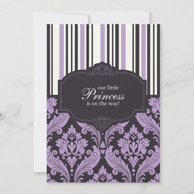 Invitación a la Princesa Baby Shower (Anverso)