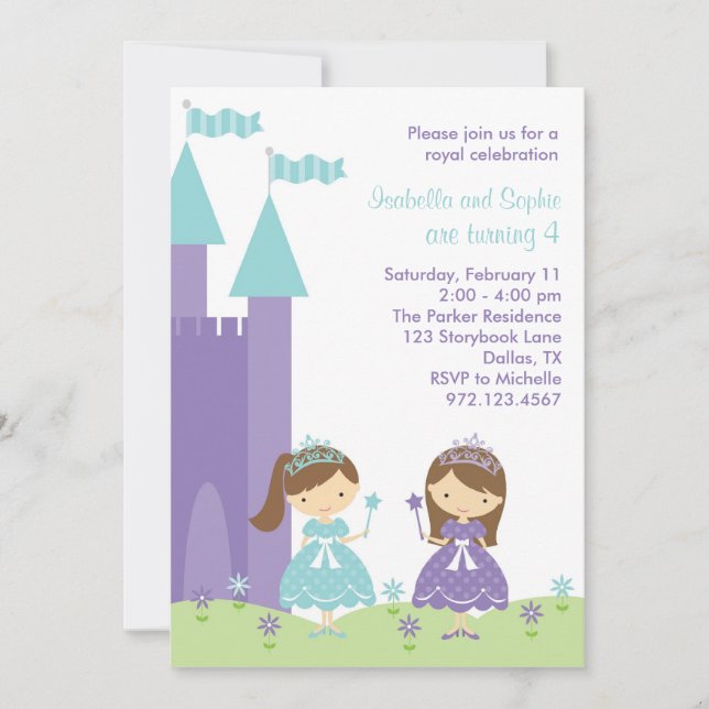 Invitación a la Princesa de bonito (Anverso)