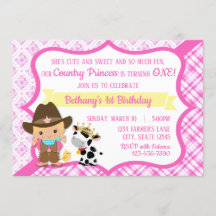 Invitación a la Princesa del Primer Cumpleaños