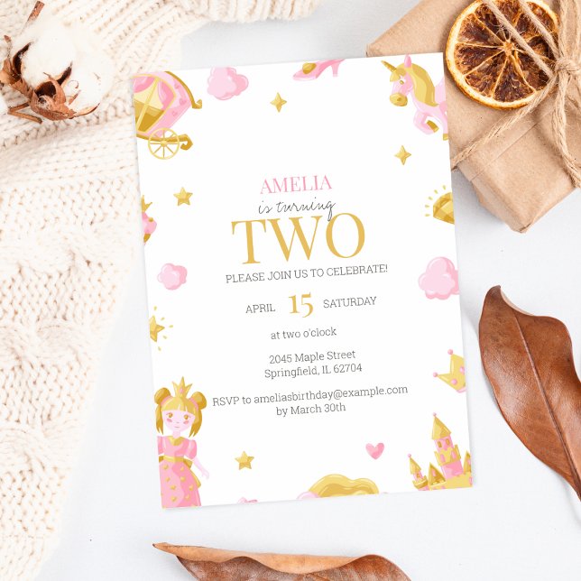 Invitación a la Princesa del Segundo Cumpleaños -  (Subido por el creador)